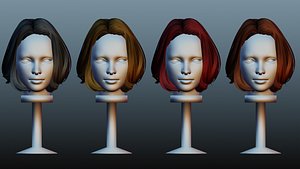 Female hair 4 colors