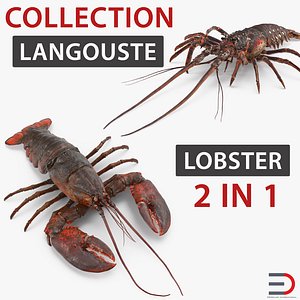 lobster langouste 3D model