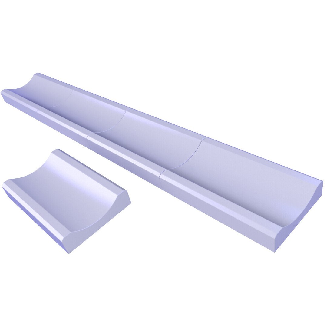 Concrete Saucer Drainage Trough Channel 14 Model TurboSquid 1979934