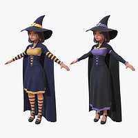 Cartoon Female Witch