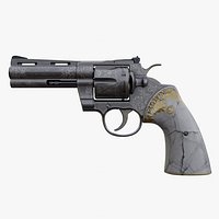 Colt python 357 4 inch engraved