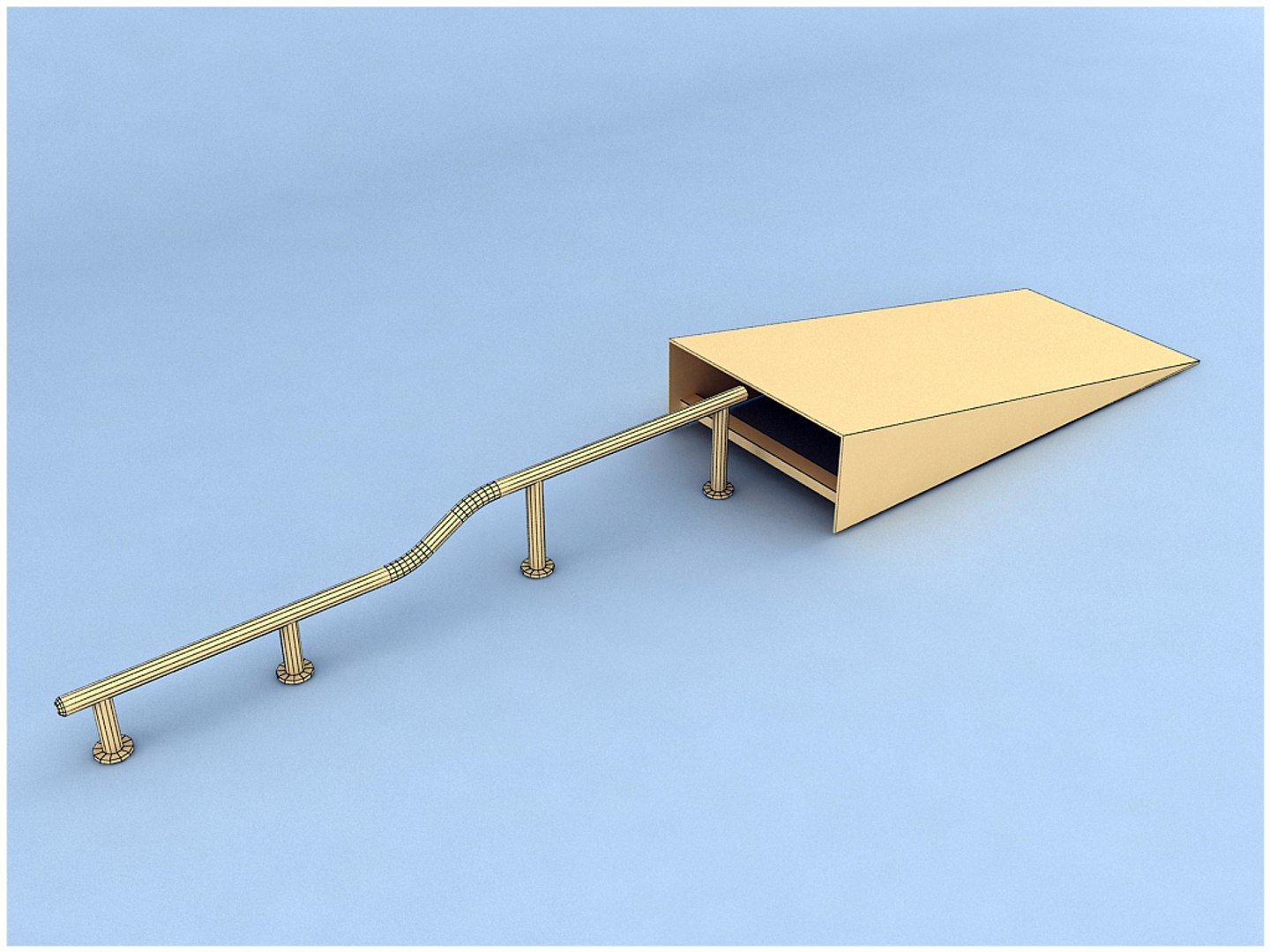 skate ramps 3d max