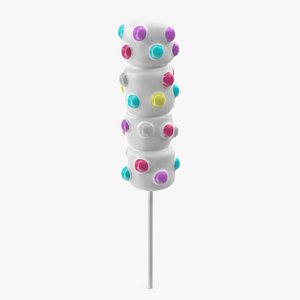 Marshmallow Pop with Sprinkles White