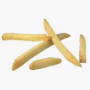 3D Realistic French Fries model