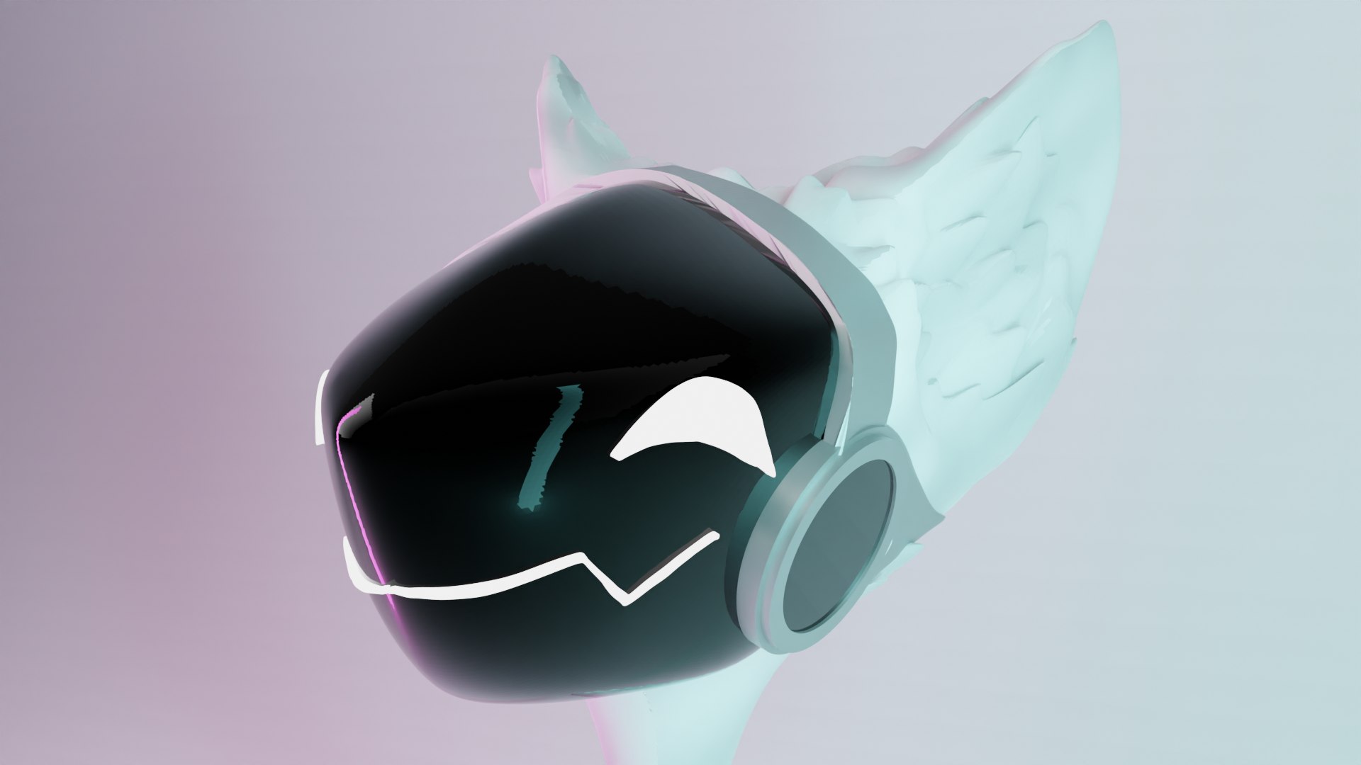 Protogen Head Bust | 3D model