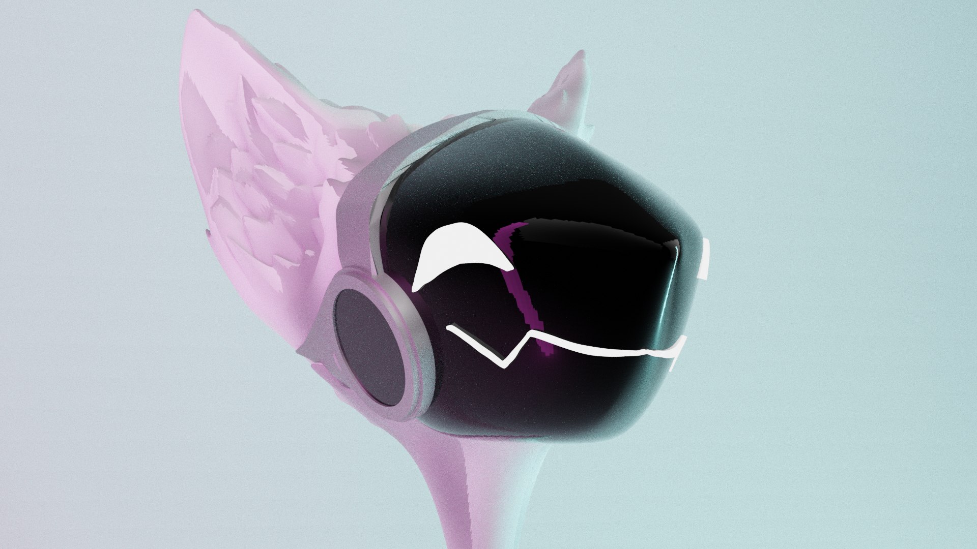 Protogen head base 3D model 3D printable