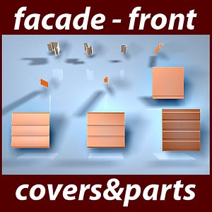 3ds max facade covers parts