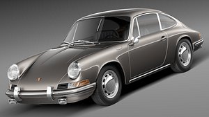 3d porsche 901 1964 classic