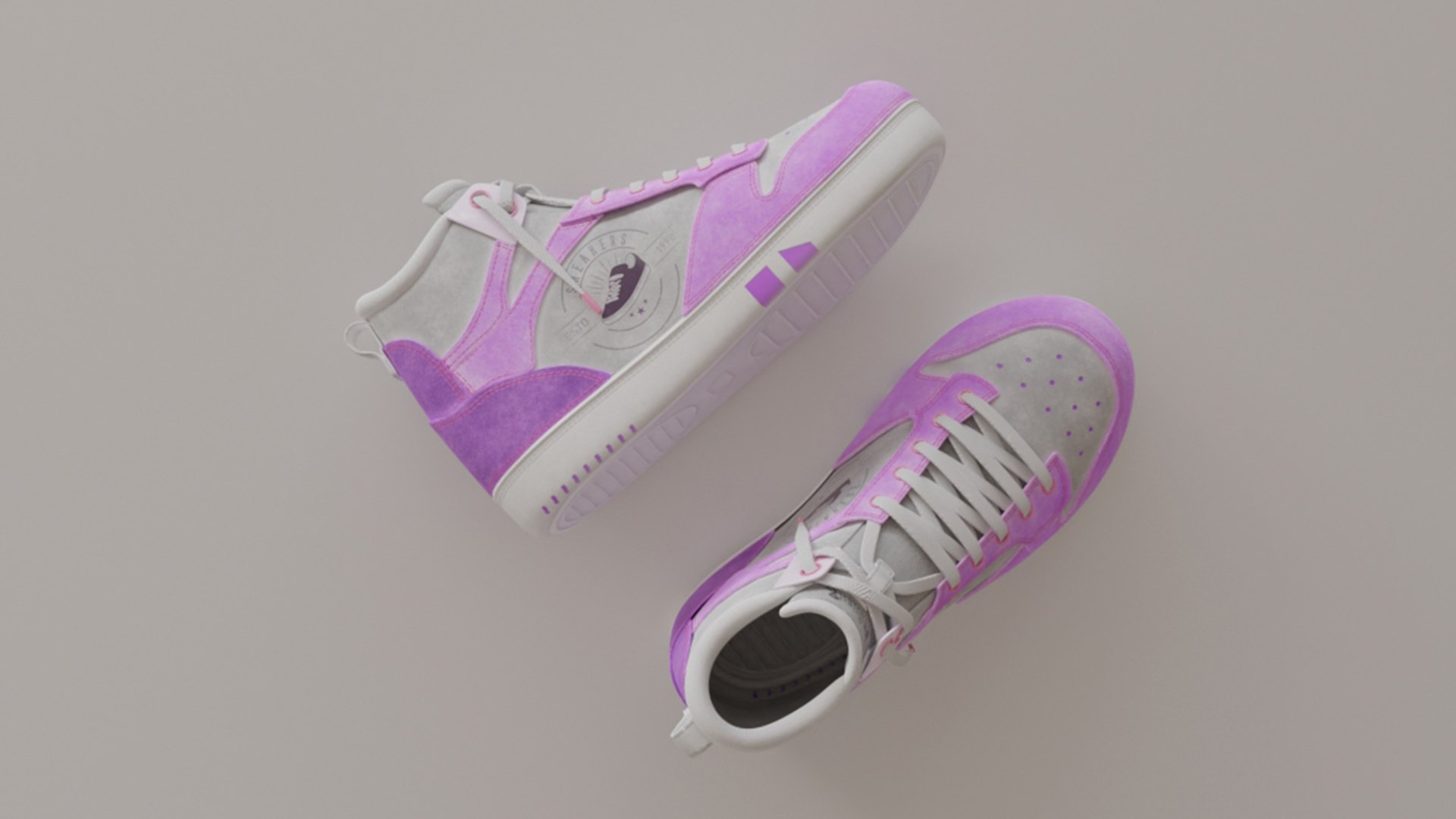 3D High Top Sneakers https://p.turbosquid.com/ts-thumb/Gi/nKxOM6/gI/z007/jpg/1704527049/1920x1080/fit_q87/f570d62f6e2169c089ce6500e0eecb8370907461/z007.jpg