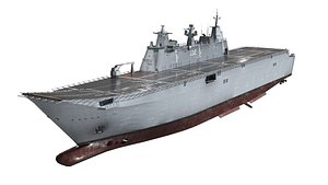 HMAS Canberra game ready model 3D model