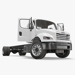 3D model Freightliner M2 Series Cab Chassis Truck Vehicle Rigged