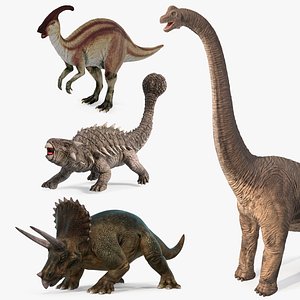 Herbivorous Dinosaurs Collection 2 3D model