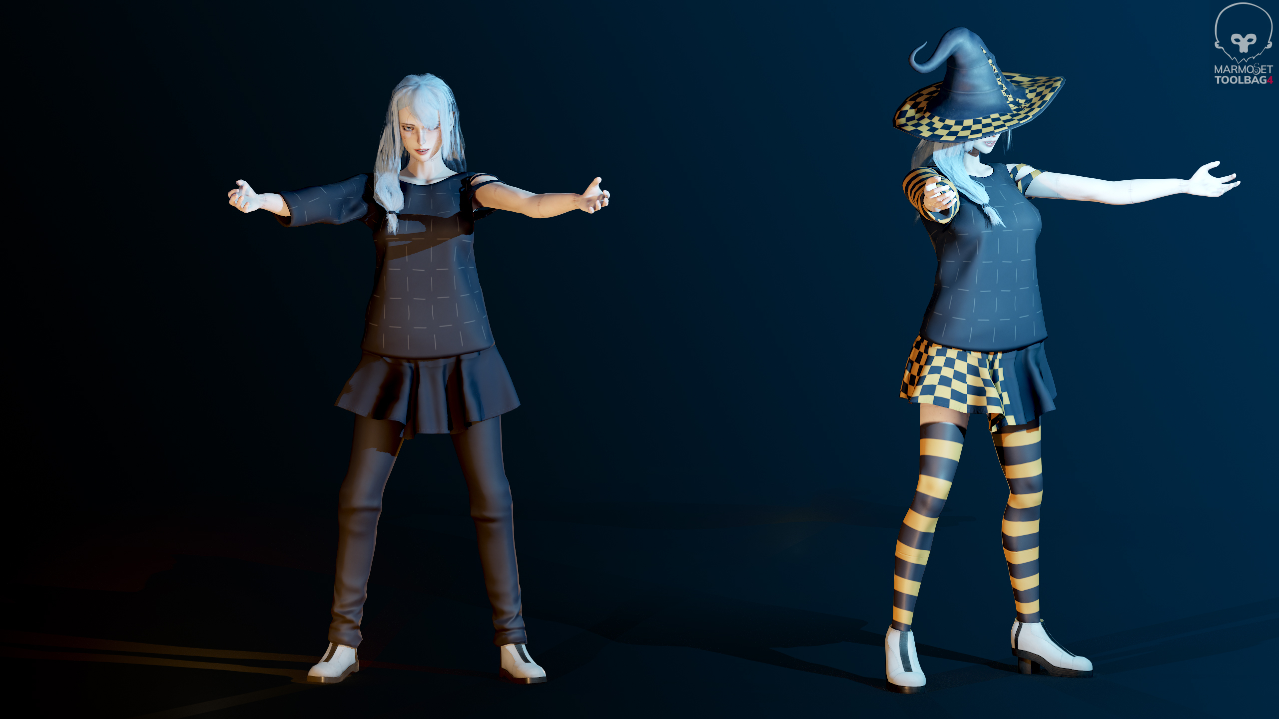 Personagem Modular Mahito Girl Game Ready Modelo 3d Turbosquid 1810698