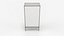 furniture chest of drawers five fluted design white
