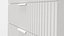 furniture chest of drawers five fluted design white