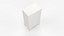 furniture chest of drawers five fluted design white