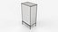 furniture chest of drawers five fluted design white