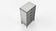 furniture chest of drawers five fluted design white