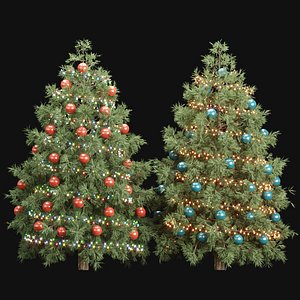 Christmas Trees Vol 284-3dsmax-Blender 3D