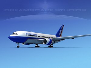3D airline boeing 767 767-200er model