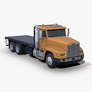 3D Freightliner FLD 120 2000 flatbed truck s01