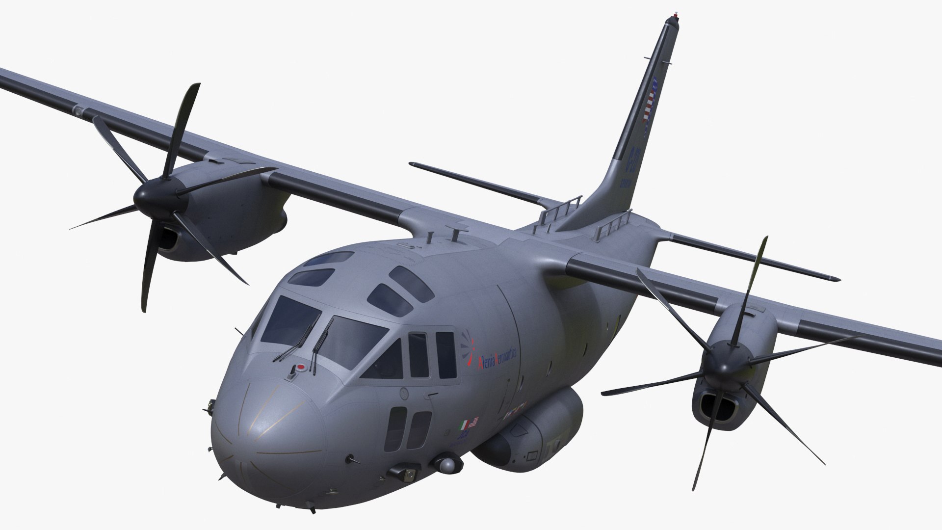Aircraft Alenia C-27J Spartan Italian Flight 3D model preview
