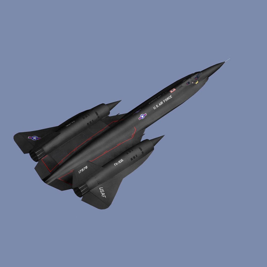 3d Sr-71 Spy Plane Model