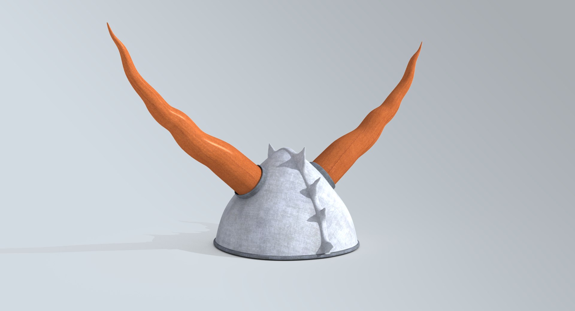 3d viking horned helmet model