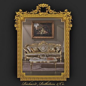 French Style Ornate Gilt Mirror