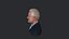 Prezydent Bill Clinton - Realistyczny gotowy model głowy popiersia 3D