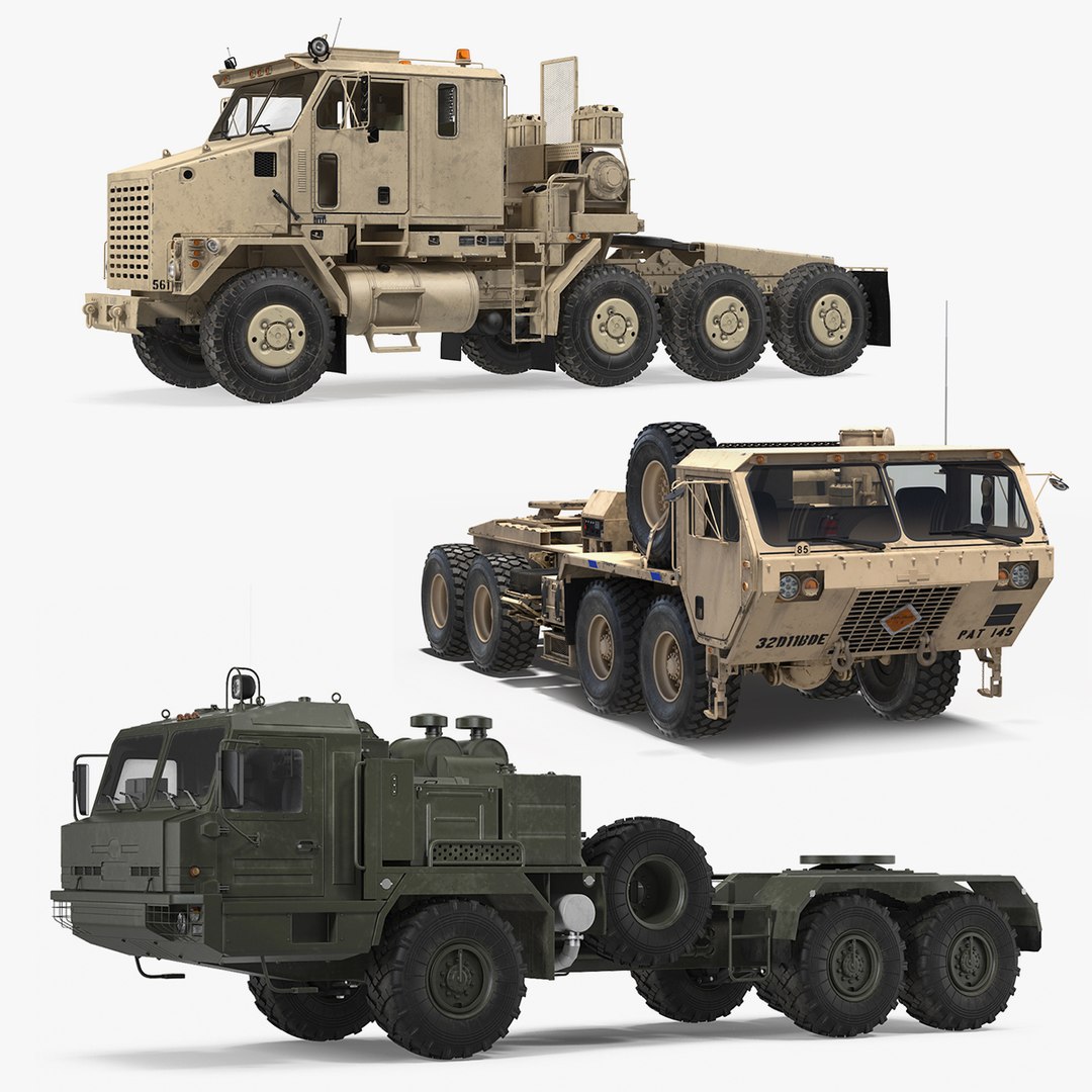 Military Trucks Collction 3D model preview