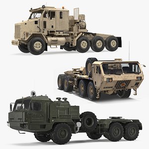 3D military trucks collction