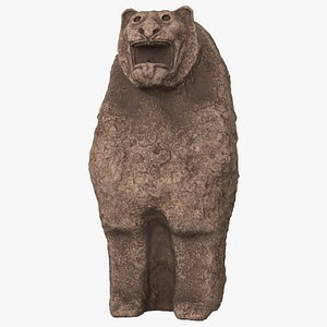 3D Hittite Lion Statue model