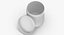 White Plastic Jars Collection Open 01 - 15 models