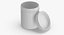 White Plastic Jars Collection Open 01 - 15 models