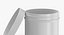 White Plastic Jars Collection Open 01 - 15 models