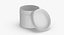 White Plastic Jars Collection Open 01 - 15 models