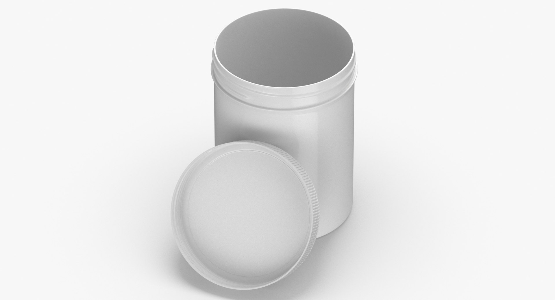 3D White Plastic Jars Collection Open 01 - 15 models https://p.turbosquid.com/ts-thumb/Gj/SWI1J5/pv/plastic_jar_wide_mouth_straight_sided_8oz_open_white_thumbnail_0004/jpg/1648034852/1920x1080/fit_q87/a5377aceb555b7d204e892e4fabc7be535d65a68/plastic_jar_wide_mouth_straight_sided_8oz_open_white_thumbnail_0004.jpg