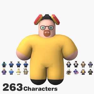 3D stick style 02 model