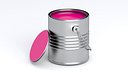 Metal Paint Bucket Pink