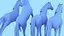 Caballo en 4 poses