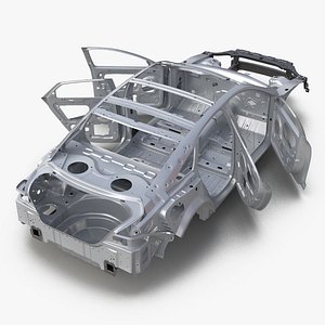 Car Frame 4 Rigged for Blender