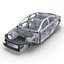 Car Frame 4 Rigged for Blender
