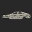 Car Frame 4 Rigged for Blender