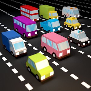 Vehicles pack for Unreal or Unity