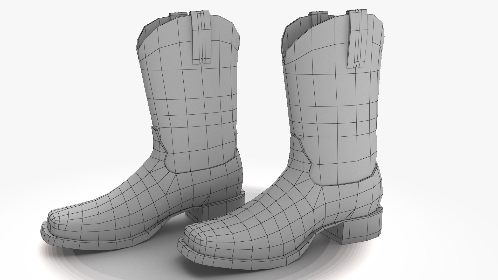 Cowboy Boots and Hat 3D model - TurboSquid 2070963