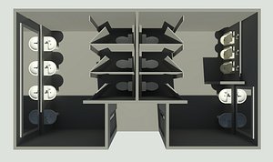 2025-R-007Office toilet 25R07 model