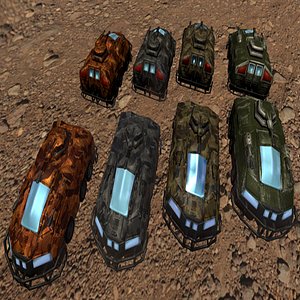 armored assault vehicle 3D model