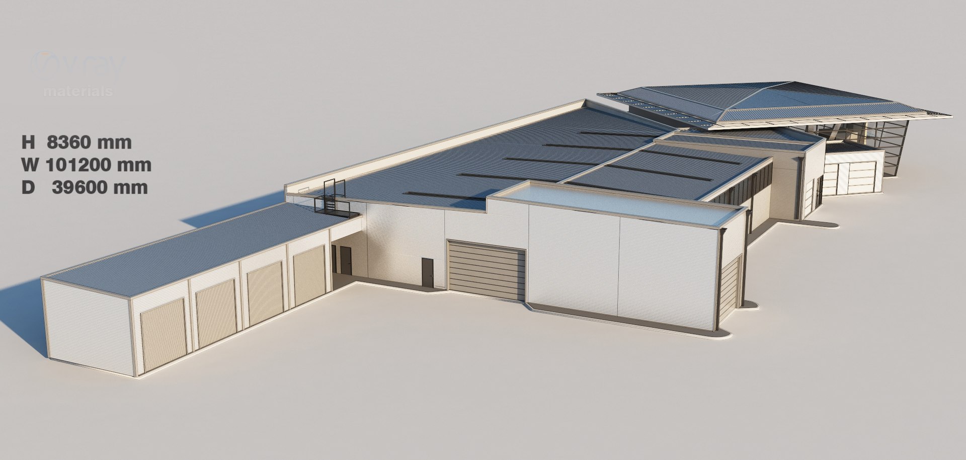 3D Volkswagen Office Building- Without Textures Model - TurboSquid 2096501