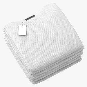 Folded Sweater Round Neck 6 Pile Color Variations